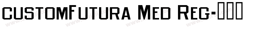 customFutura Med Reg字体转换